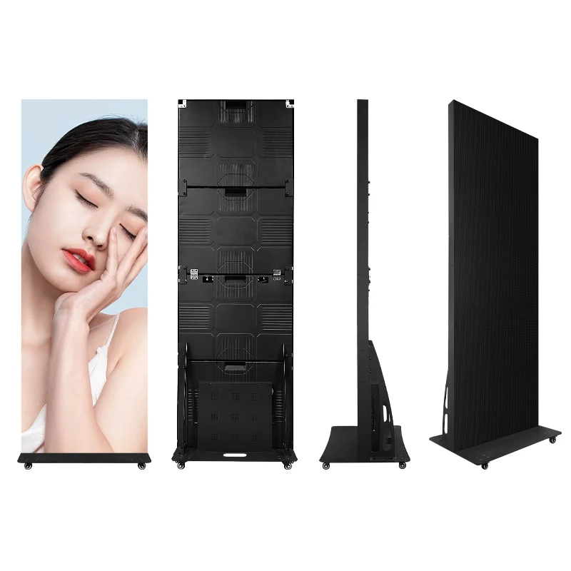 Display a LED per poster digitale HD per interni di alta qualità P2.5 Macchina pubblicitaria pieghevole Display per poster a LED Schermo per poster a LED