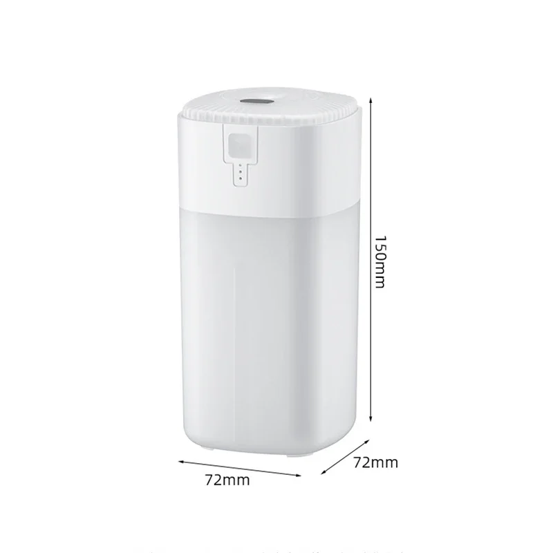 Humidificateur d'air aste sans fil, diffuseur d'arômes, lumière colorée, humidificateur à ultrasons pour la maison et la voiture, batterie 350 mAh, 500 ml