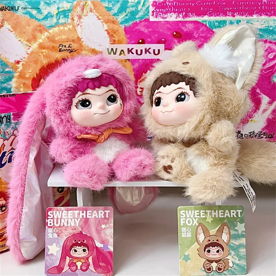 

Горячая серия Wakuku V2 Fox Bunny Trick Or Treat, виниловая кукла, слепая коробка, сумка-сюрприз, брелок, модные игрушки, загадочная коробка, индивидуальный подарок