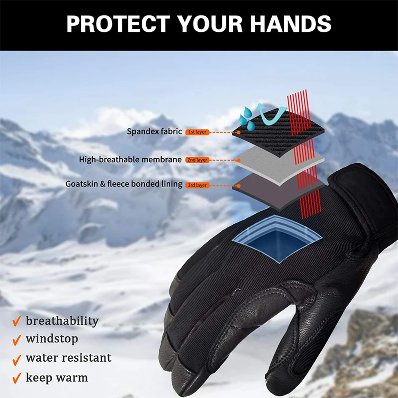 XYEHS-Gants de sécurité thermiques à doigts complets pour l\'escalade, les cordes, les degrés d\'eau respirants, la descente en rappel, le sauvetage,