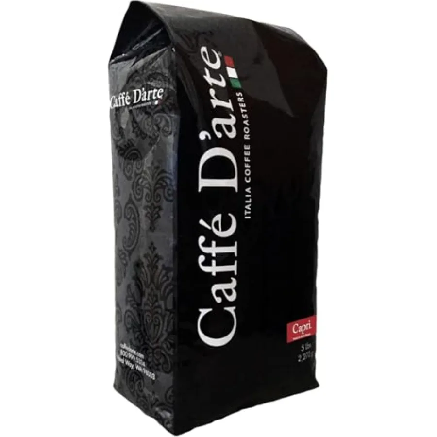 Кофе в зернах Caffe D'arte Capri, средняя обжарка, с землистыми и винными нотами, свежеобжаренный в Сиэтле, разработан д