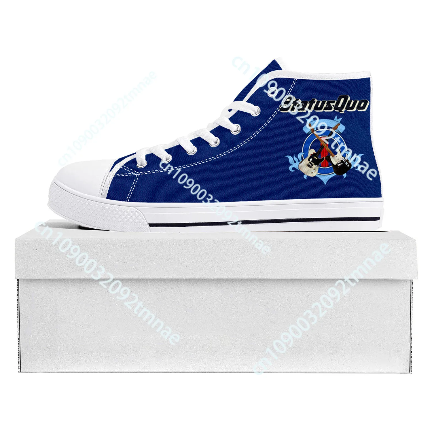 

Status Quo Rock Band Fashion High Top High Quality Sneakers Mens Womens Teenager Custom Sneaker Casual Couple Shoes Custom Shoe