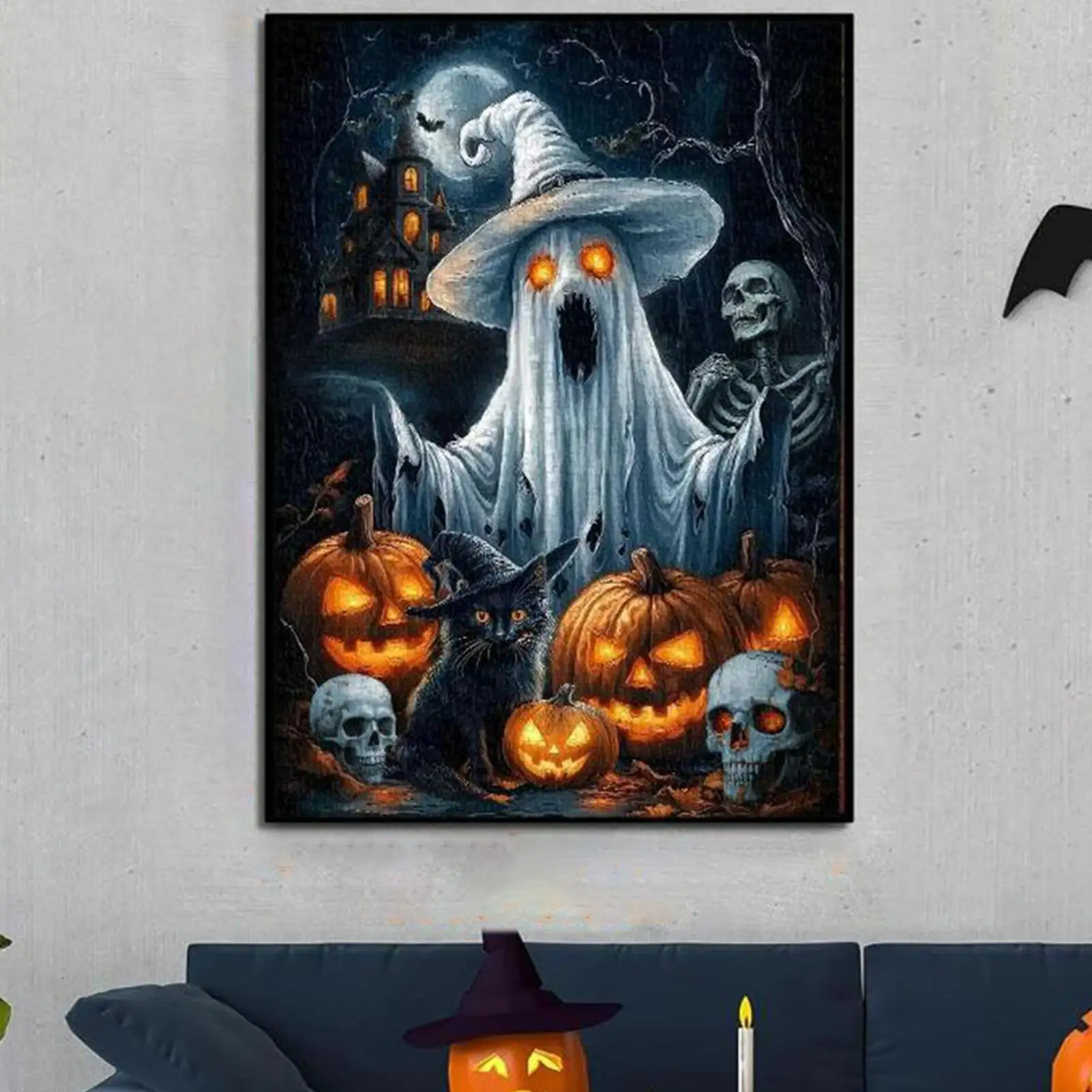Puzzle horror per adulti Gioco di attività per famiglie Vacanza Fantasma Gioco gotico Giocattolo per adulti Festa in famiglia Uomini Donne Bambini Oggetti da collezione