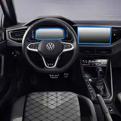 Tempered Glass Screen protector For VW Volkswagen Taigo 2022 9.2 inch Car GPS  Navigation LCD  Dashboard Screen interior sticker