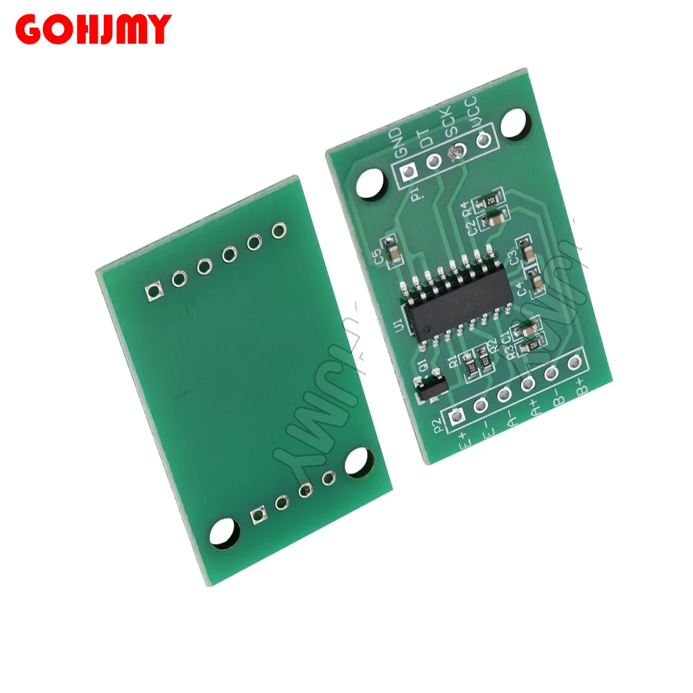 Módulo de Sensor de pesaje HX711, Sensor de presión de peso AD/Mini módulo de precisión estándar dedicado de 24 bits de doble canal