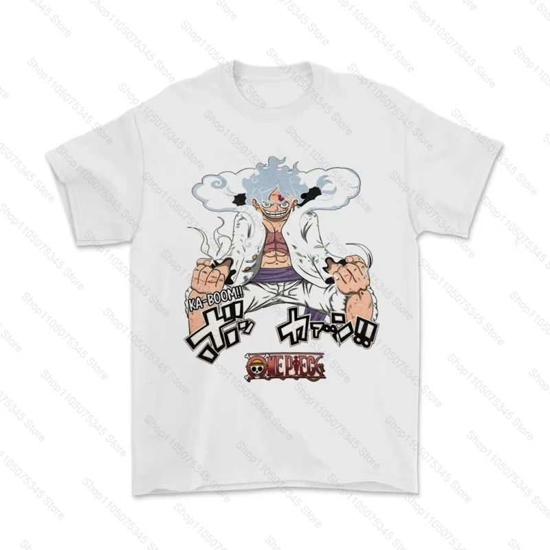 Camisetas de una pieza Luffy Anime japonés Vintage verano algodón hombres camiseta pantalón corto Casual manga ropa de calle Tops camisetas hombre ropa