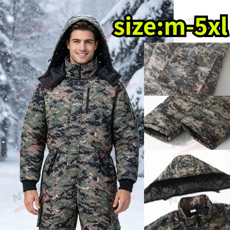 Motorcycle Riding Jumpsuit Winter Men's and Women's Thick Skiing Waterproof Outdoor Sports Jacket Warm One-piece Clothing
