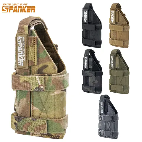 Left Hand Gun Holster Tactical Glock Gun Case Adjustable Pistol Holster for Glock 17 Mag Pouch Hunting Accessories