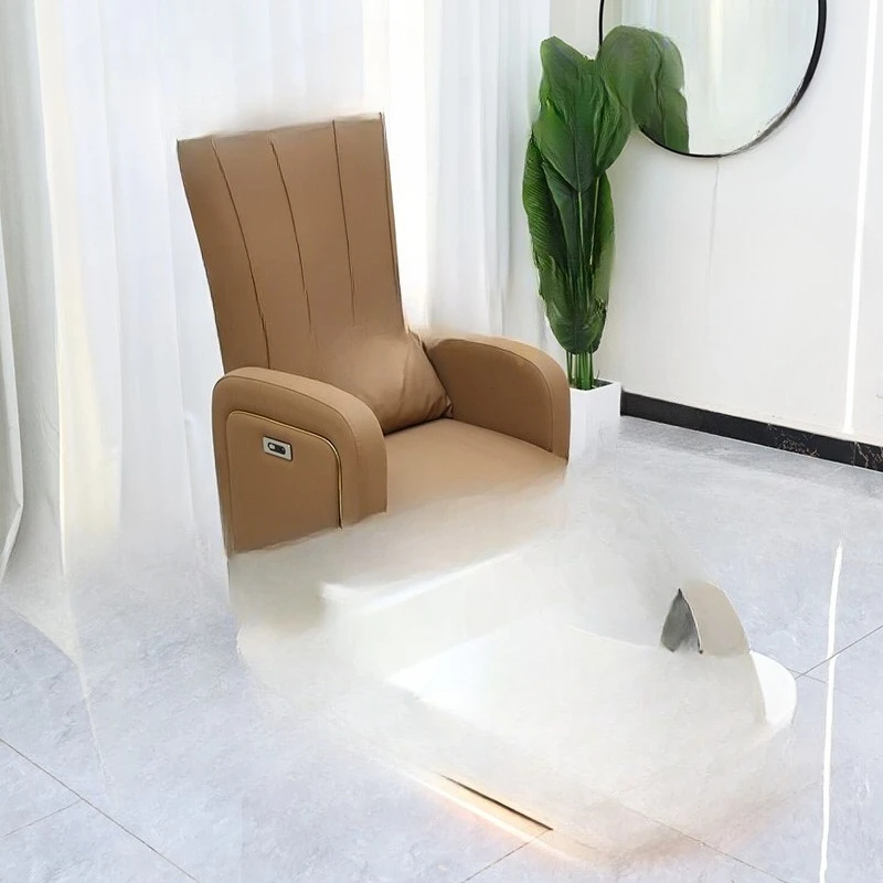 

Modern Nail Salon Equipment Foot Care Spa Chair Luxury Electric Reclining Chair Pedicure Spa Chair with Light and Jet Pump