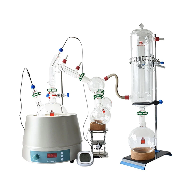 Haocehng 2L 5L 10L 20L Short Path Distillation Flaks Lab Equipment