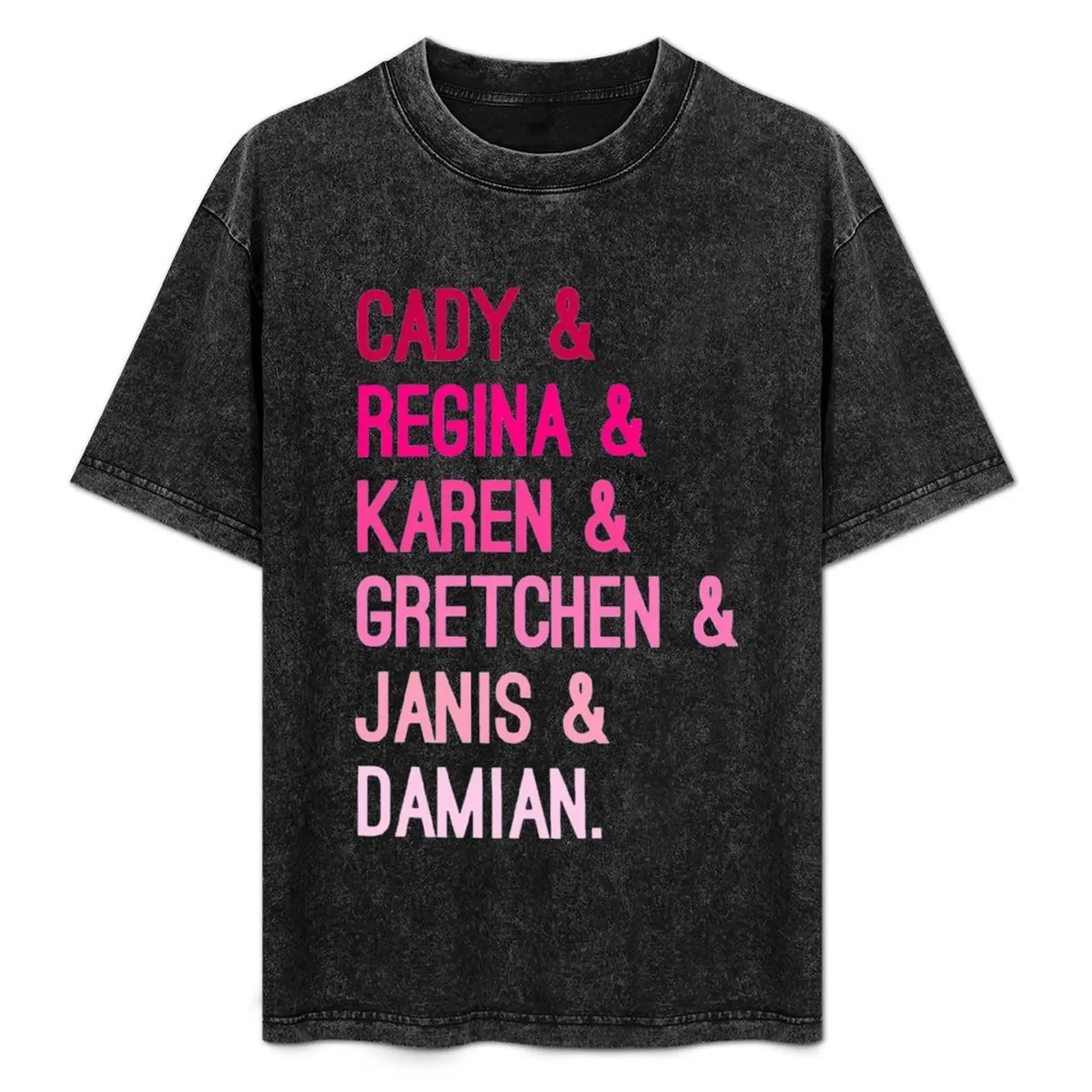 

Mean Girls Characters T-Shirt luxury t-shirt funny meme t-shirts topping men graphic t shirts