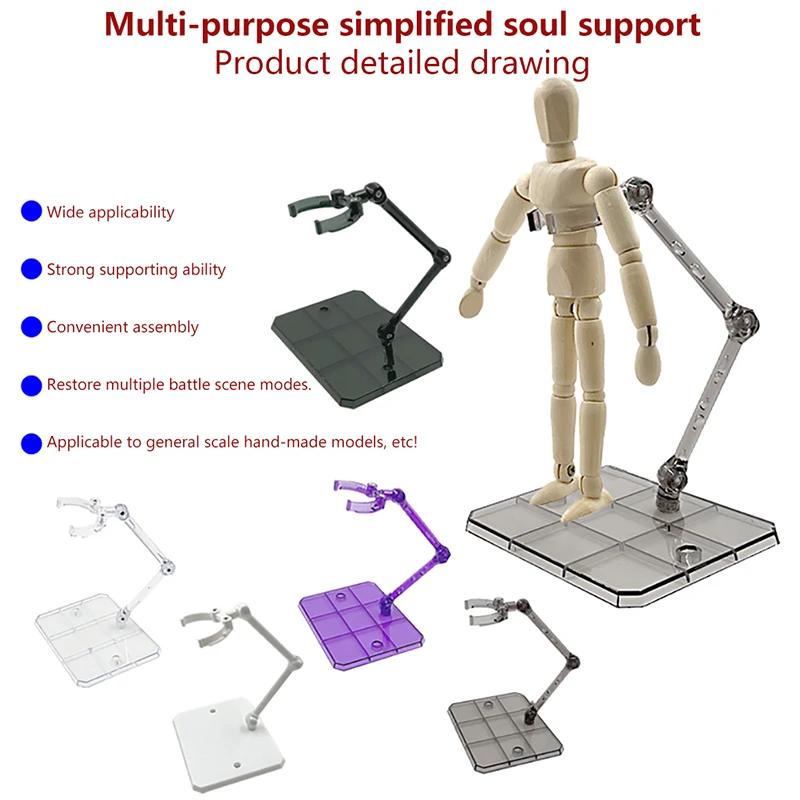 1 Set Action Figure Base Suitable Display Stand Bracket for HG 1/144 Cinema Game