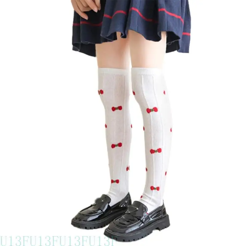 

U13F Child Over Knee Stockings Fashion Over Calf Socks Bowknot Long Boot Socks Over Knee Stockings for Teen Girls 3-8 Year