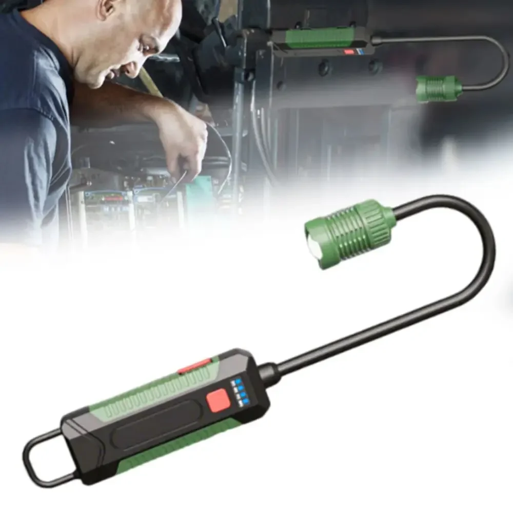 

Type-C Rechargeable Magnetic Flashlight 360° Flexible Portable Design COB Work Light Waterproof Magnet Lightweight Construction