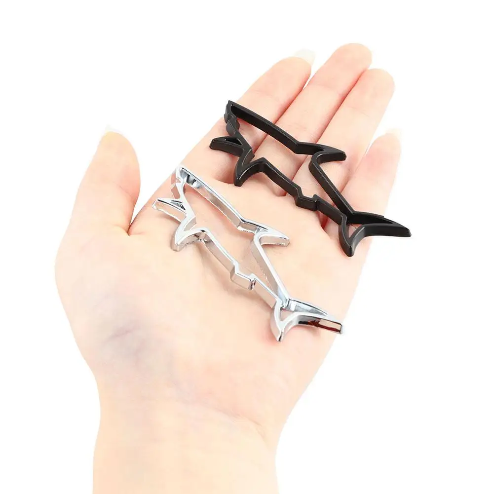 

New 3D Metal Car Styling Sticker Hollow Fish Shark Accessories Decals Automobiles Badge Fuel Cap Emblem Motorcycle Computer O7H9