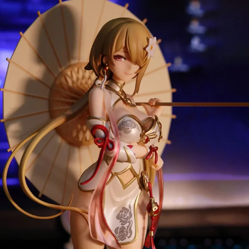 Game Honkai Impact 3 Figure Rita Rossweisse Huanxisha Cheongsam Cute Action Figure Model Collectible Decoration Doll Toys Gifts