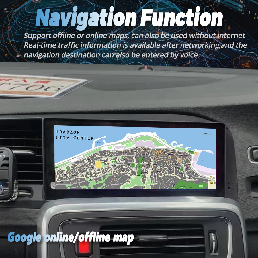 Android 13 Car Multimedia Auto Video Player For Volvo S60 V60 2011 - 2019 8.8Inch Touch screen GPS DSP Stereo CarPlay Head Unit