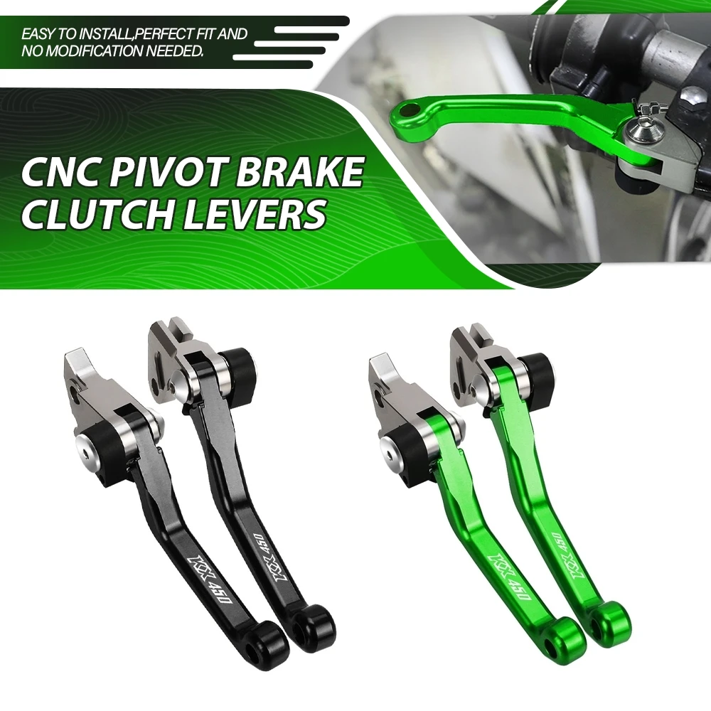 

New For KAWASAKI KX450 2019 2020 2021 2022 2023 2024 KX 450 Motorcycle CNC Aluminum Dirt Bike Pivot Foldable Brake Clutch Levers