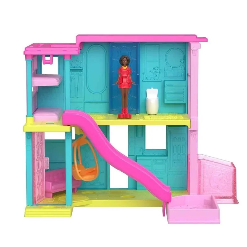 in stock Original HYF44 Mini Barbi e Mansion - Minimalist Vacation Style Set Diy Accessories Dream House Toys fans Birthday gift view 3
