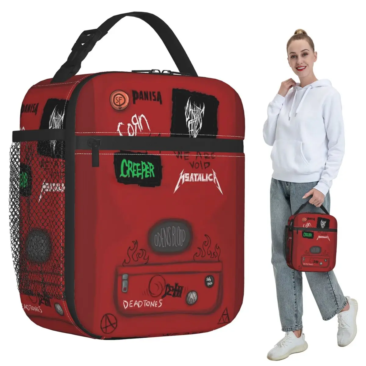 

Sally Face Larry's Bag Insulated Lunch Bag for Kids School Cooler Thermal Food Box Tote Leakproof Lunch Boxes Container