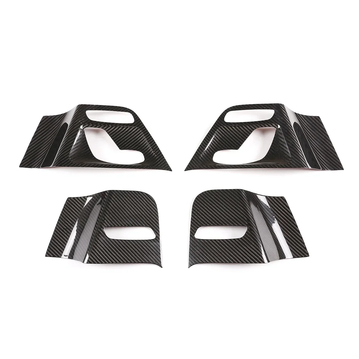 Dry Carbon Car Seat Adjustment Switch Panel Trim Protect Covers For Mercedes-Benz G-Class W463 2019-2023 Interior Accessories