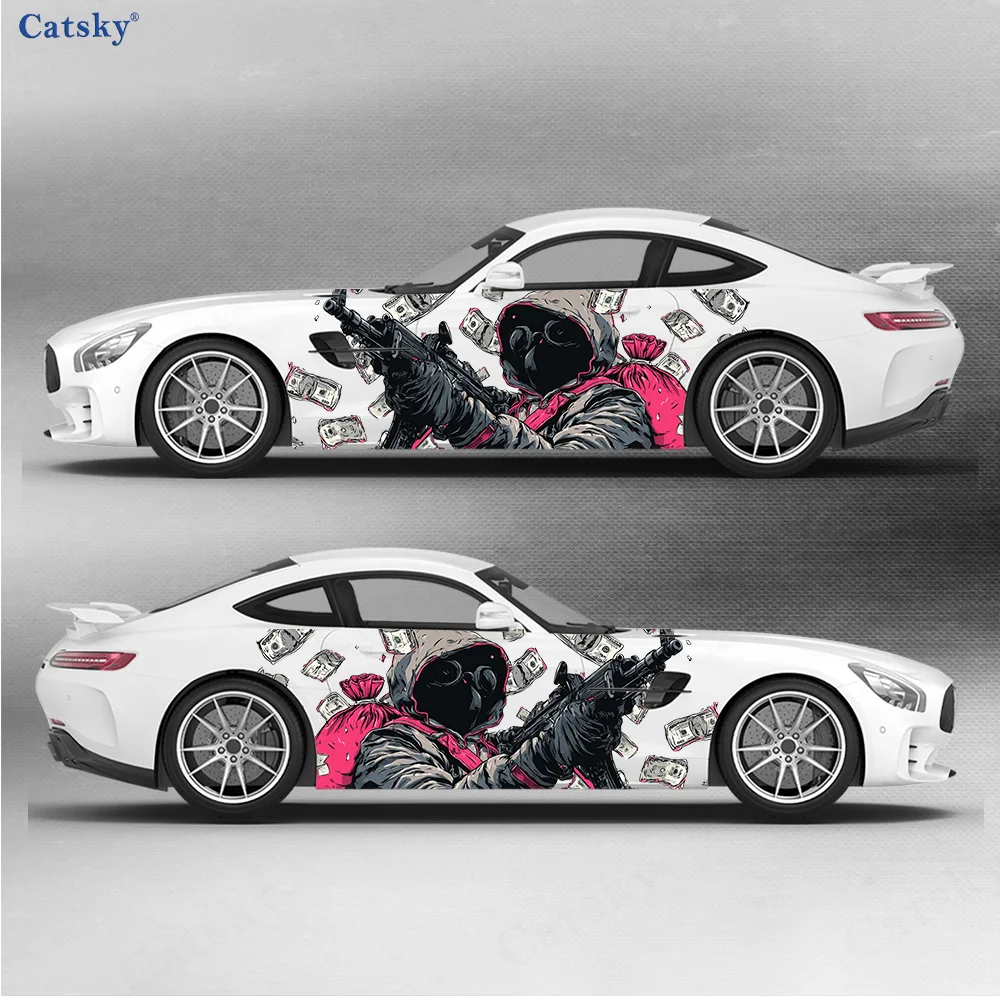 

Наклейка с изображением бандита, держащего пистолет, для автомобилей и грузовиков, прочная, устойчивая к выцветанию, легко устанавливается и снимается — улучшите внешний вид вашего автомобиля.