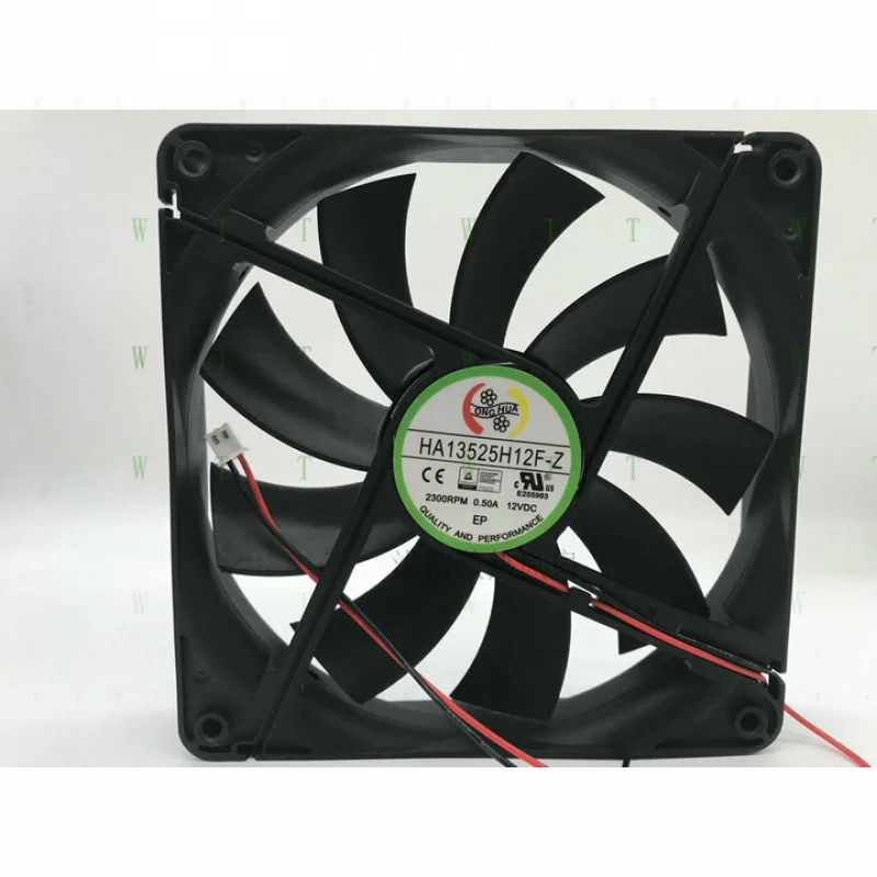 

H 1 шт. HONG HUA вентилятор HA13525H12F-Z DC 12 В 0,5 А 13525 13,5 см 2-контактный охлаждающий вентилятор