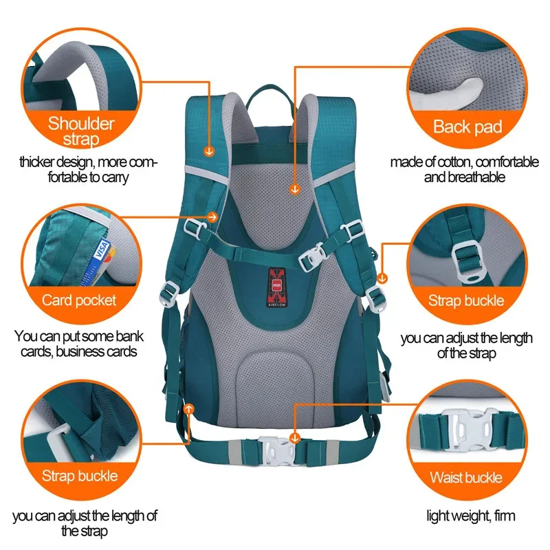 NEVO RHINO-Mochila ao ar livre para homens e mulheres, 30L, escalada, viagem, esportes, camping, caminhadas, bolsa de escola, pacote para homem, fêmea