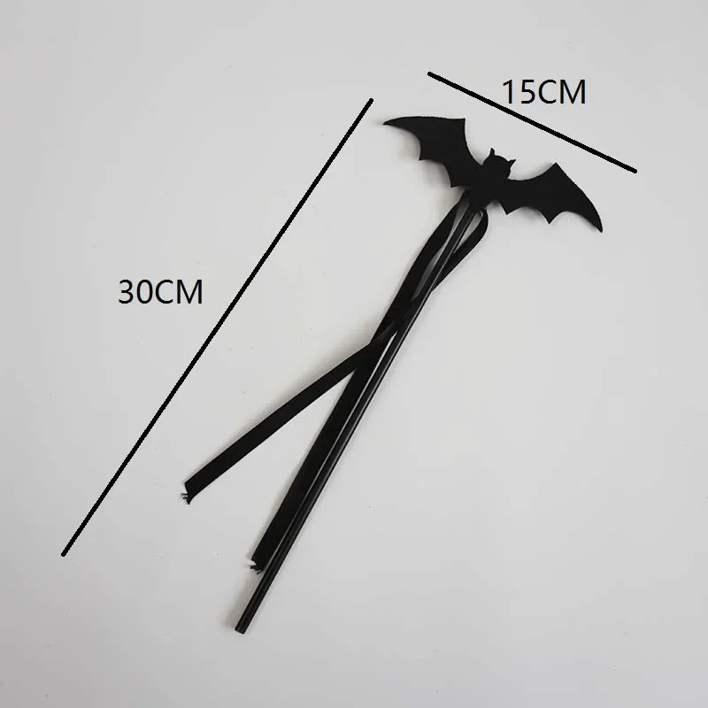 Kinderen meisjes zwarte vleermuis outfit set met vleugels oren hoofdband hoofddeksels toverstokken rok tutu voor kinderen meisjes cosplay halloween kostuum