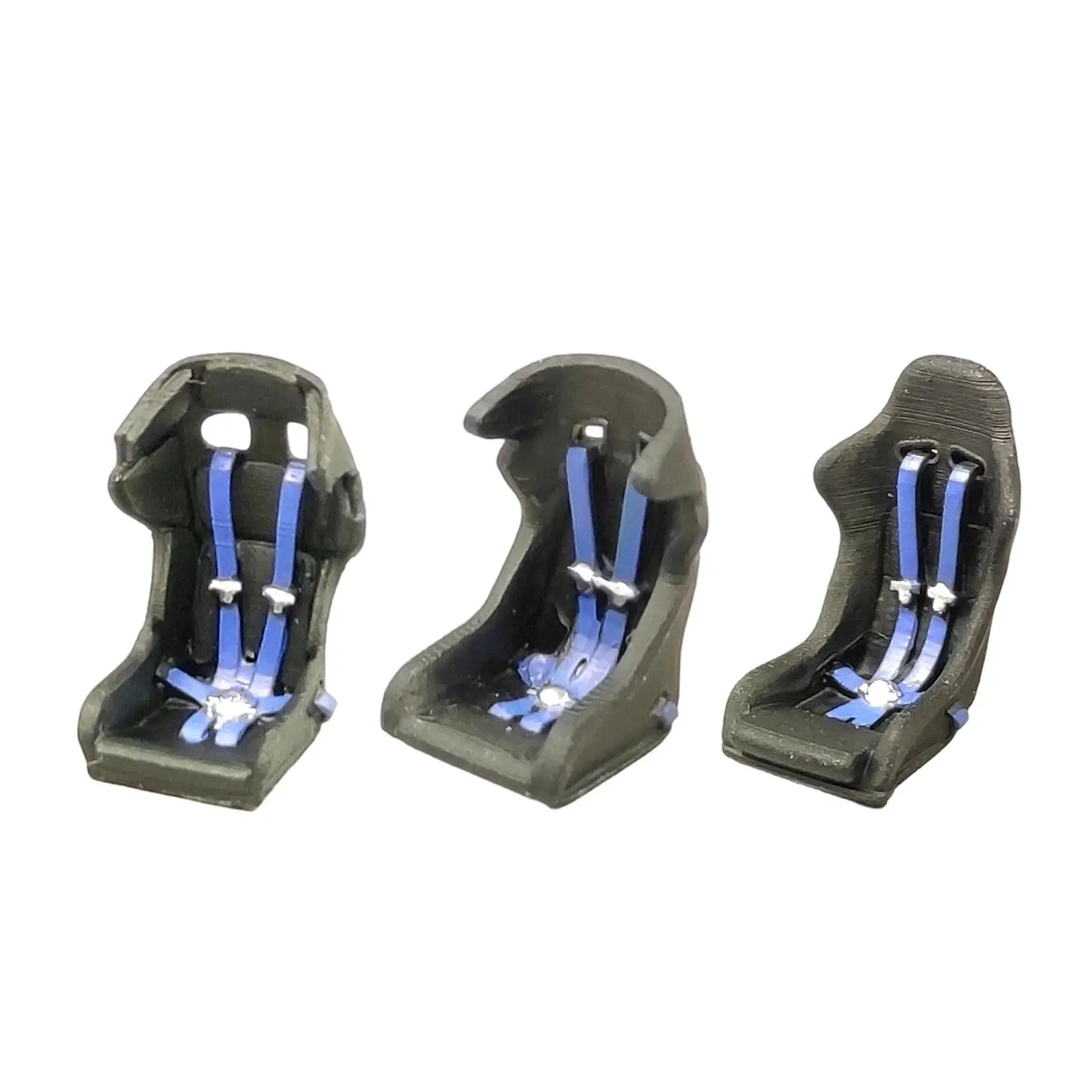 1/64 Sport Bucket Racing Seat Resin Mini Car Interior Accessory for Micro Landscape Desktop Decoration Architectural Buildings
