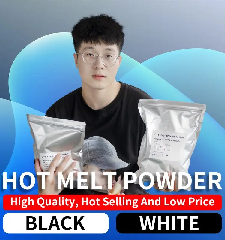 1KG 0.5KG DTF Powder For Direct Transfer Film Printing DTF Ink Print PET Film Printing Transfer To Cloth High Quality