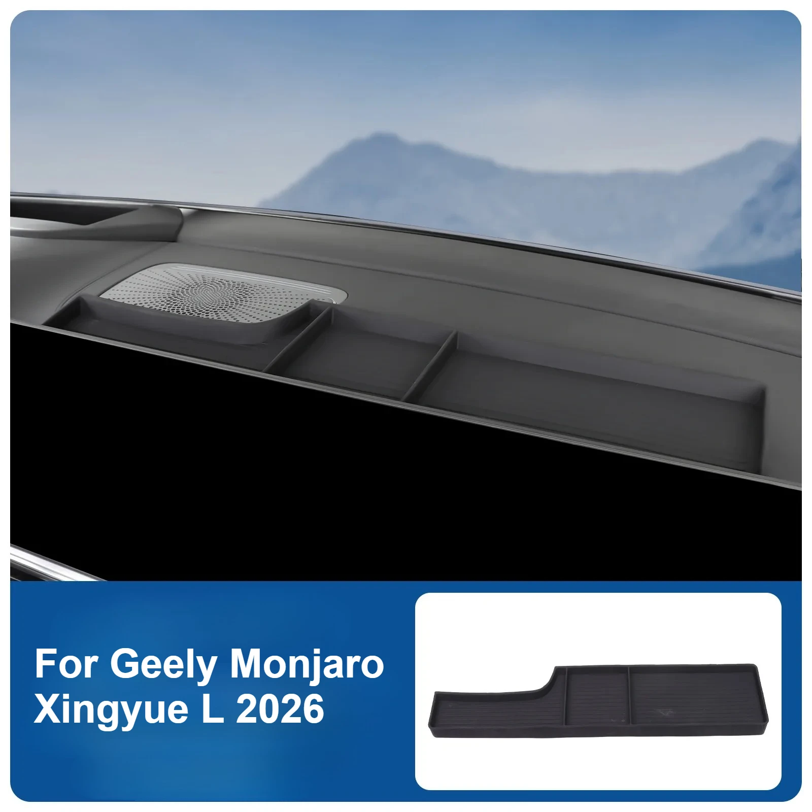 

Navigation Screen Back Storage Box Central Control Dashboard Organzier Tray Accessories For Geely Monjaro Xingyue L 2026