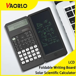 991MS Scientific Calculator with LCD Writing Board Solar Calculator Foldable Electronic Board Drawing Suitable for School/Office