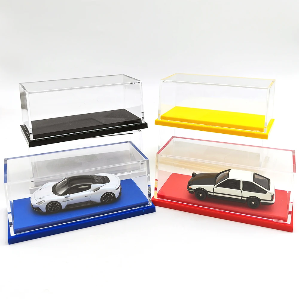 Kicarmod 1/64 Model Car Display Case Colorful Toy Vehicle Storage Box For Mini Model Cars Adults Collection Hot Wheels Tomica