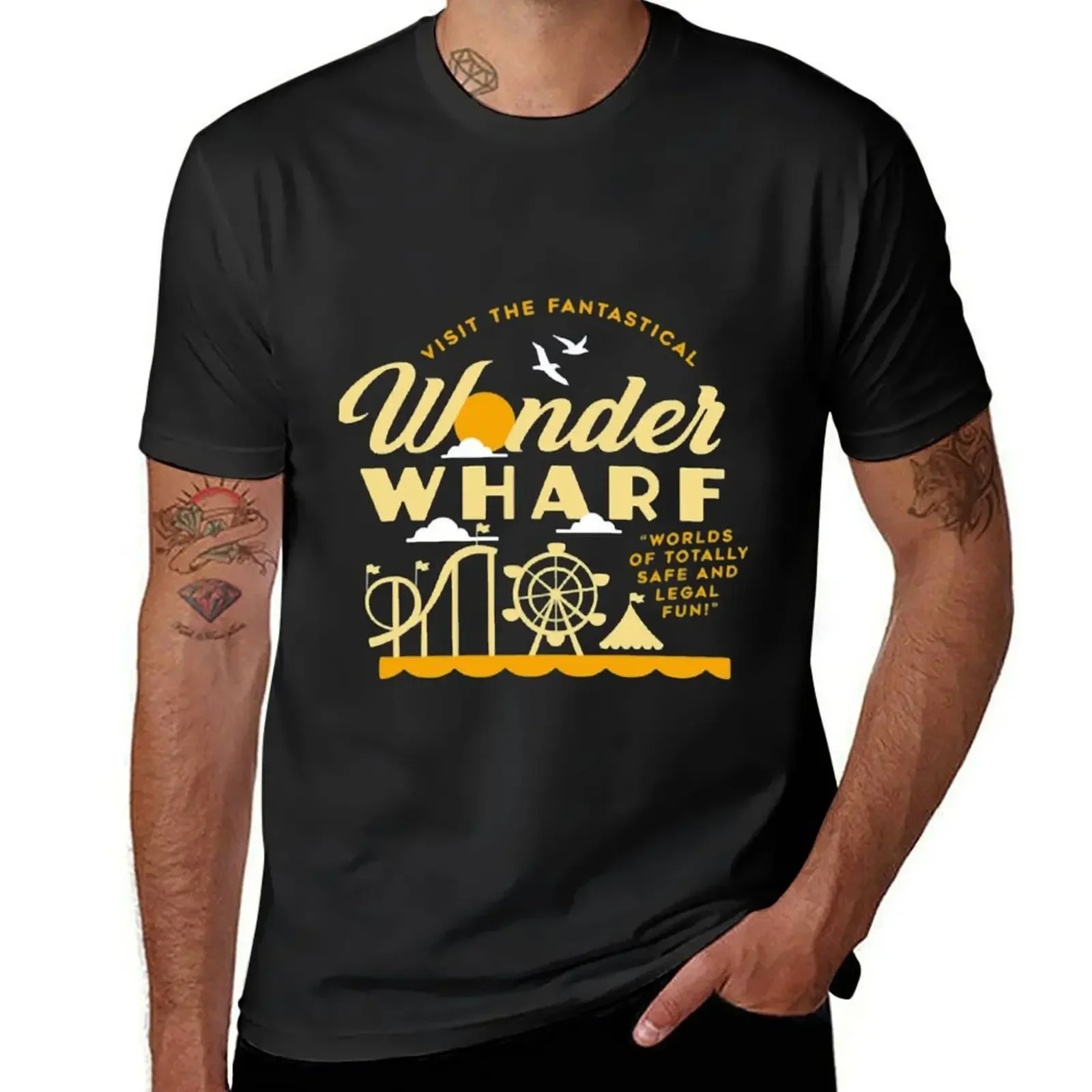 Wonders wharff T-Shirt plain aesthetic clothes mens funny t shirts