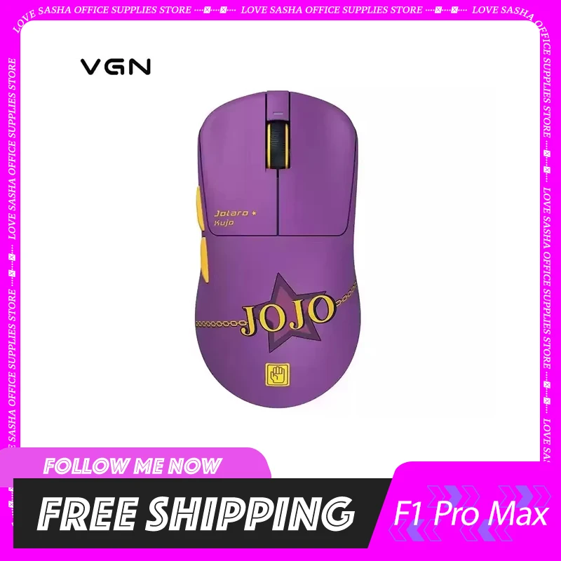 

Vgn F1 Pro Max Mouse Joint Wireless Paw3395 Легкая мышь по индивидуальному заказу Длительная мышь для настольных ПК Геймер Подарки