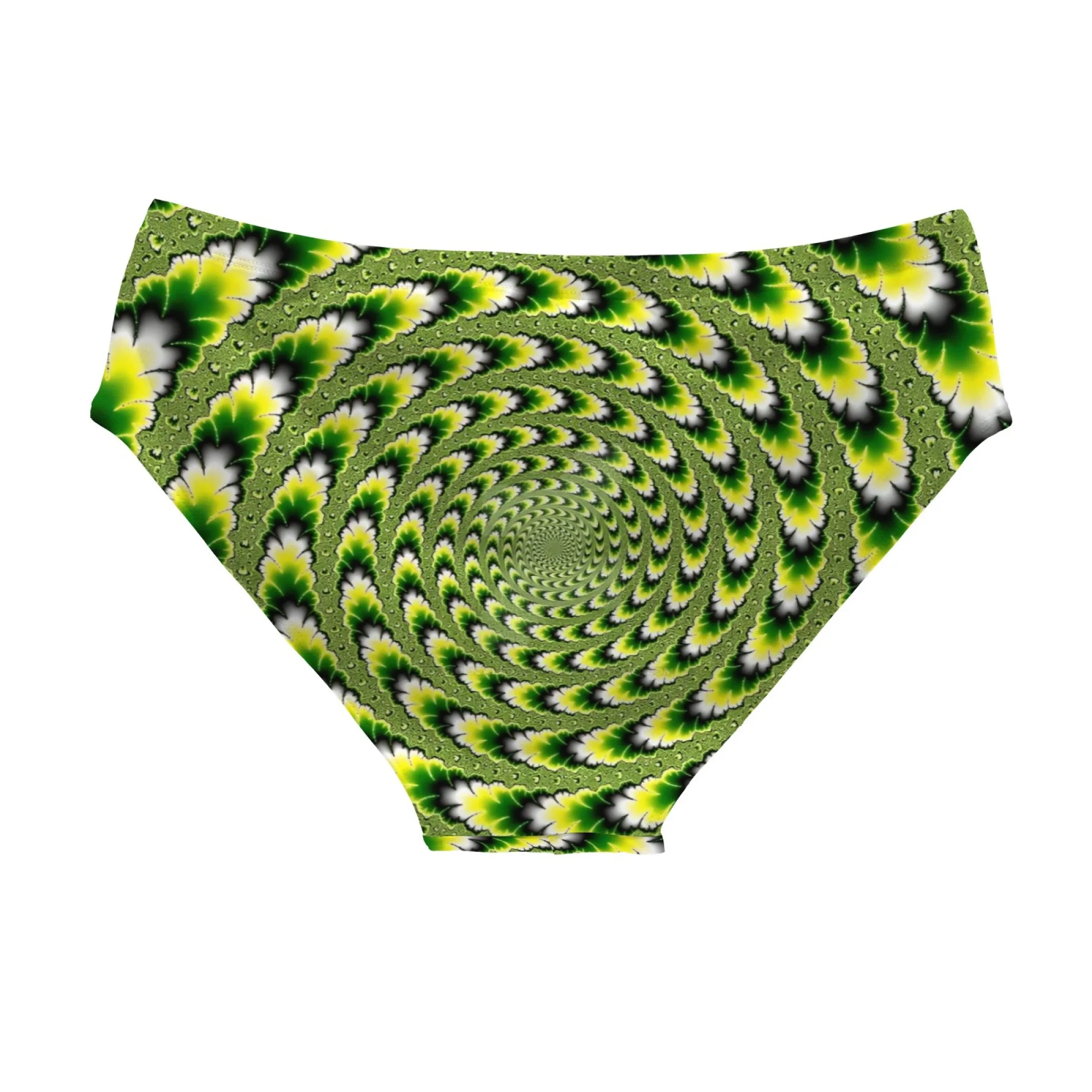 Fractal Spiral Psychedelic Swim Trunks Elastic Soft Skin-Friendly Men's Triangle Trunks Beach Carnival Swimming Bathing Swimsuit