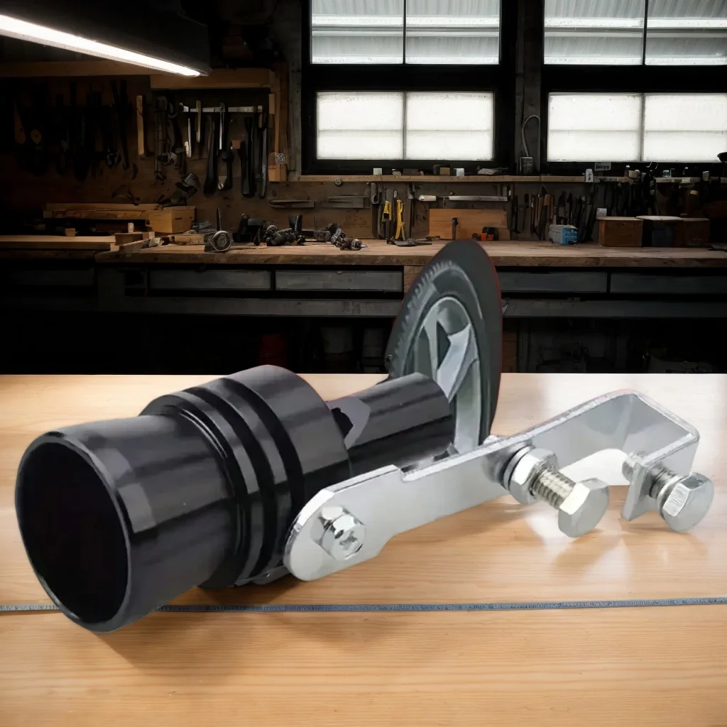 صافرة صوت توربو سوداء مقاس XL - محاكي صوت عادم السيارة، جهاز تجديد كاتم صوت توربو عالمي للسيارات #1