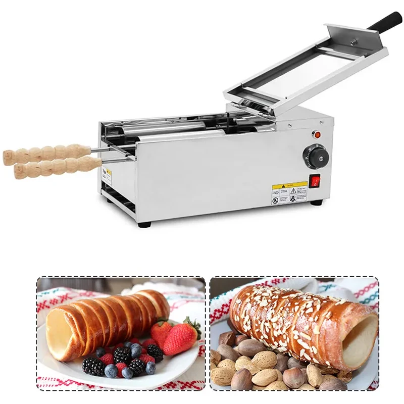 آلة لف كعكة المدخنة التجارية آلة فرن كعكة الآيس كريم المخروطية متعددة الوظائف