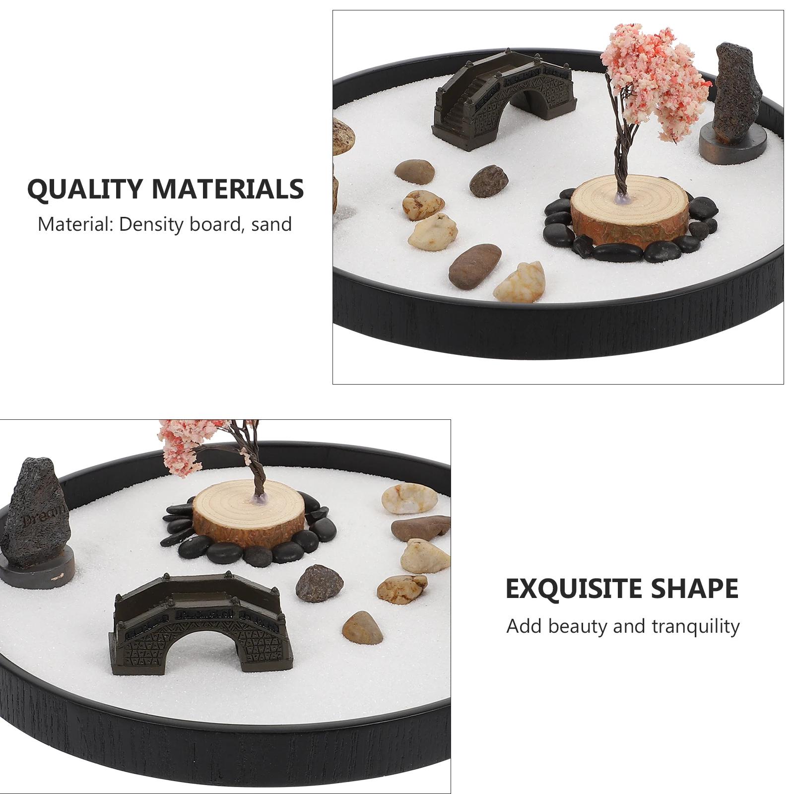 

1 set 1 Set Mini Sand Table Decor Home Tabletop Handicraft Diy Courtyard Style Micro Landscape Ornament Office Desktop Decor