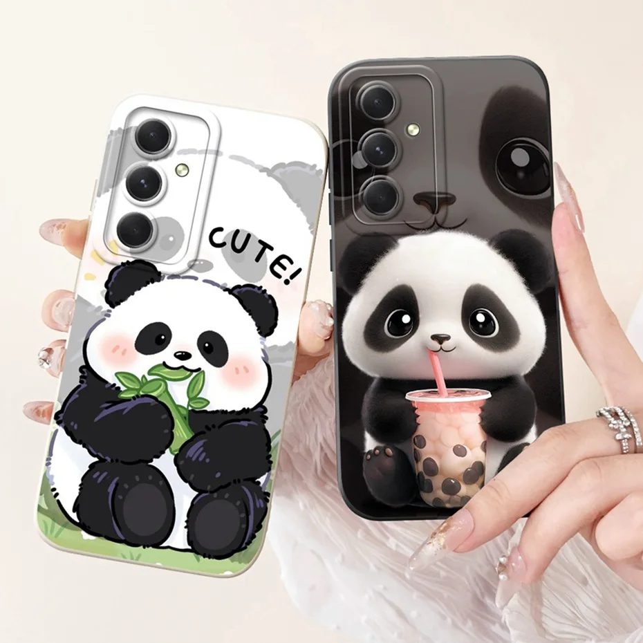 Lens Protective Case For Samsung Galaxy M55 Lovely Printing Soft Silicone Back Cover For Samsung M55 5G SM-M556B Phone Cases