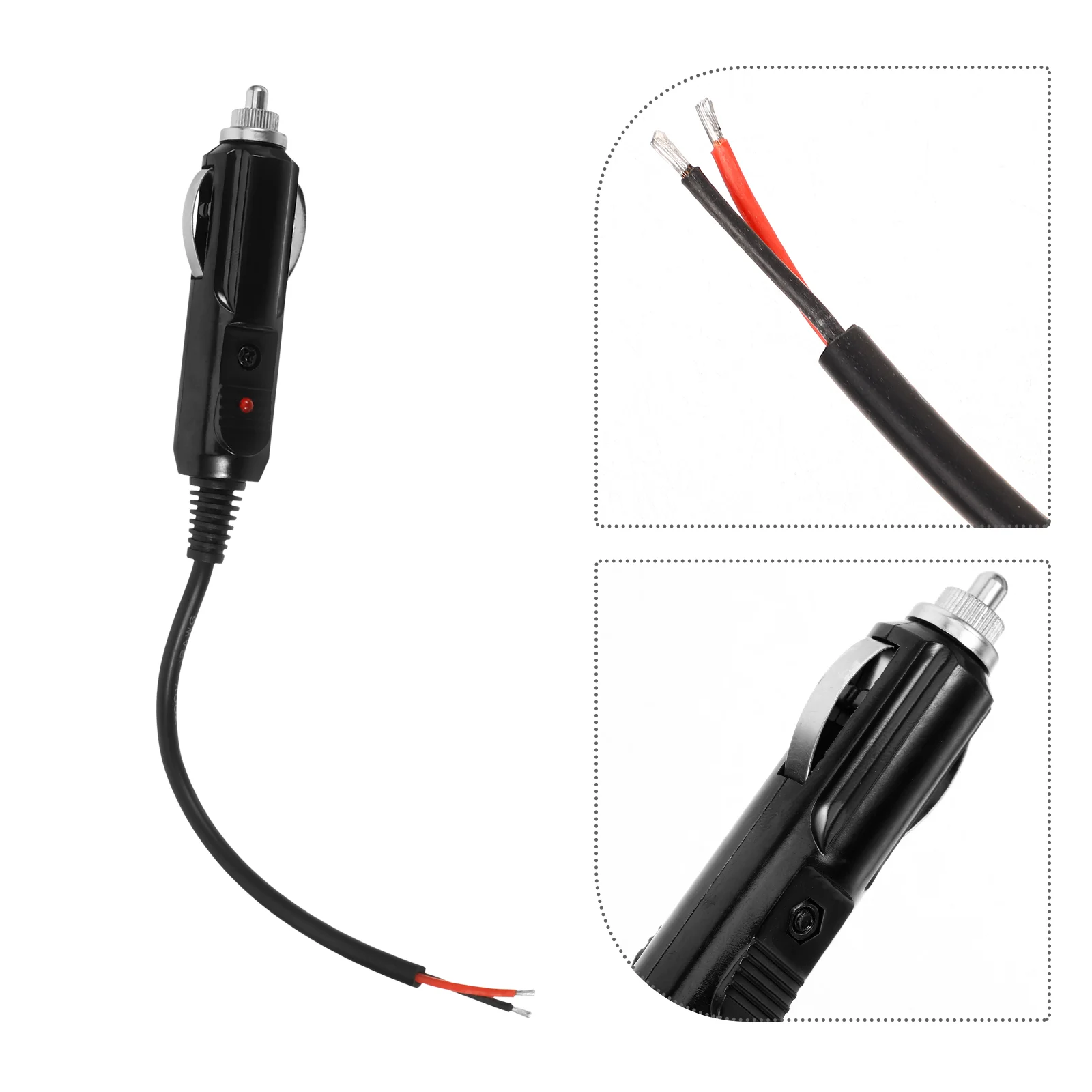 

Power Conversion Extension Cord Adapter Cigarette Lighter Cable Supply Car Socket Plug Cords