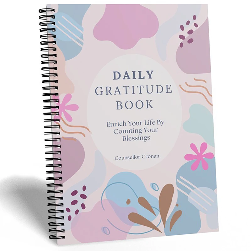 【3CS99】Livro diário de gulitude para terapeutas, orientação diária e terapia, decoração de escritório, perfeito para aprendizagem emocional e habilidades de cópia