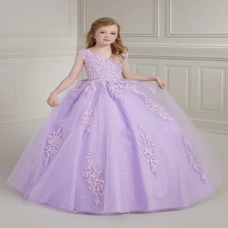 Girls' Party Dress Elegant Girls Pageant Performance Dress 1-14 Year Old Model Birthday Party Dress 2024 New Christmas Dress