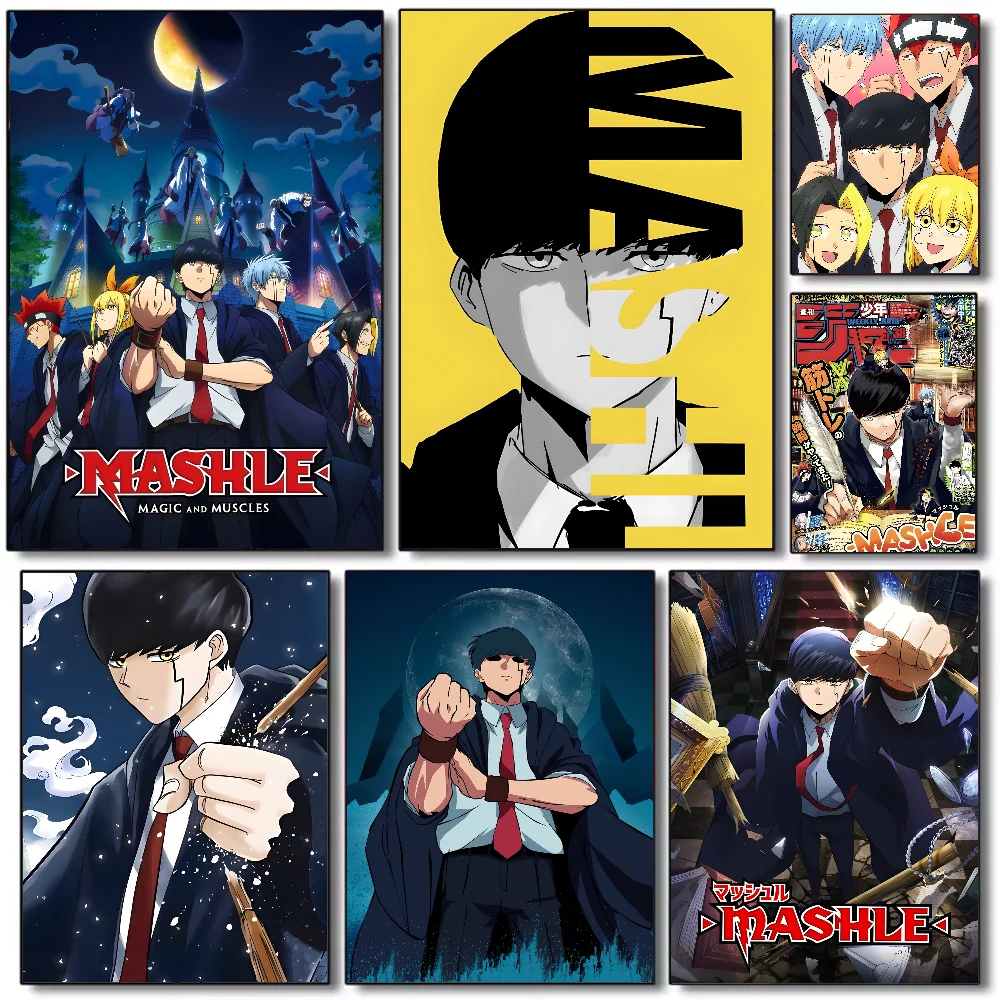 

Mashle Magic and Muscles Poster HD art sticky wall waterproof home living room bedroom bar aesthetic decoration