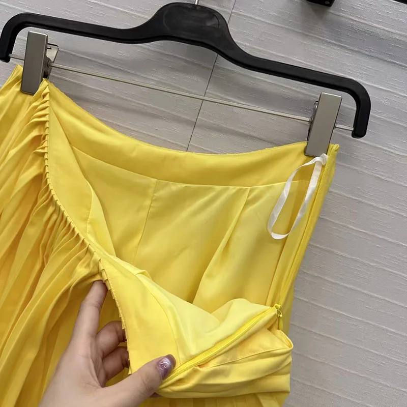 여성용 플리츠 스커트, 로우 웨이스트 슬림 스커트, 출퇴근용 패셔너블한 A라인 스커트, 2026 봄 신상품, Y2K 스타일