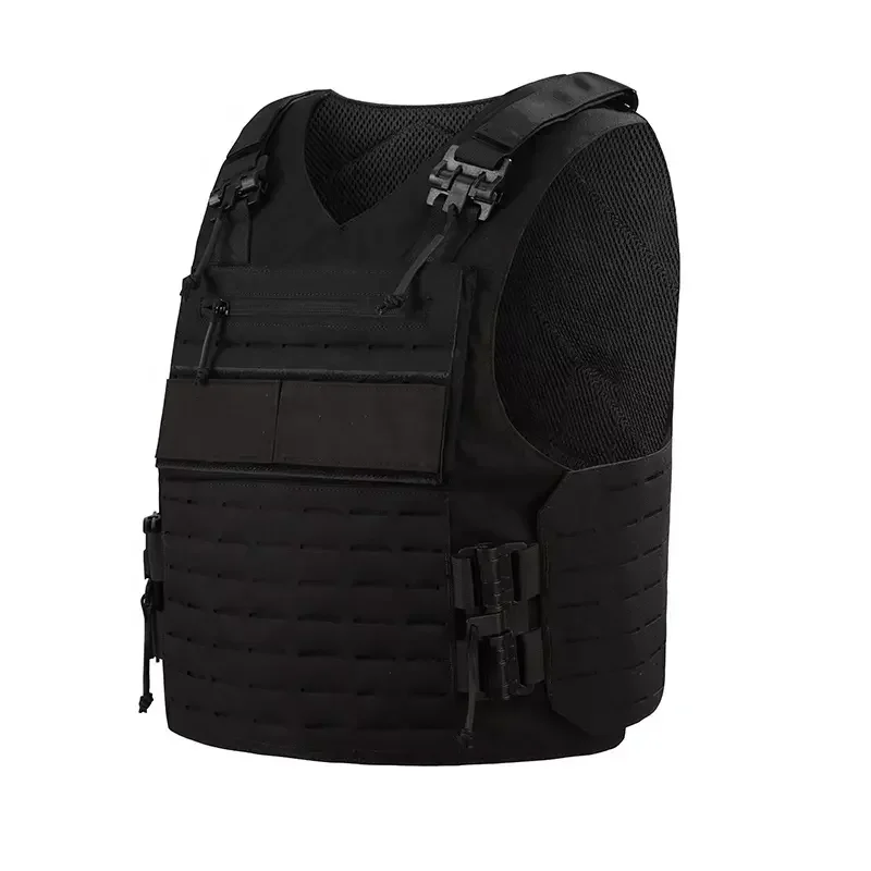 

Tactical Vest Lightweighted Black Outdoor Equipment Body Protective Stab Proof