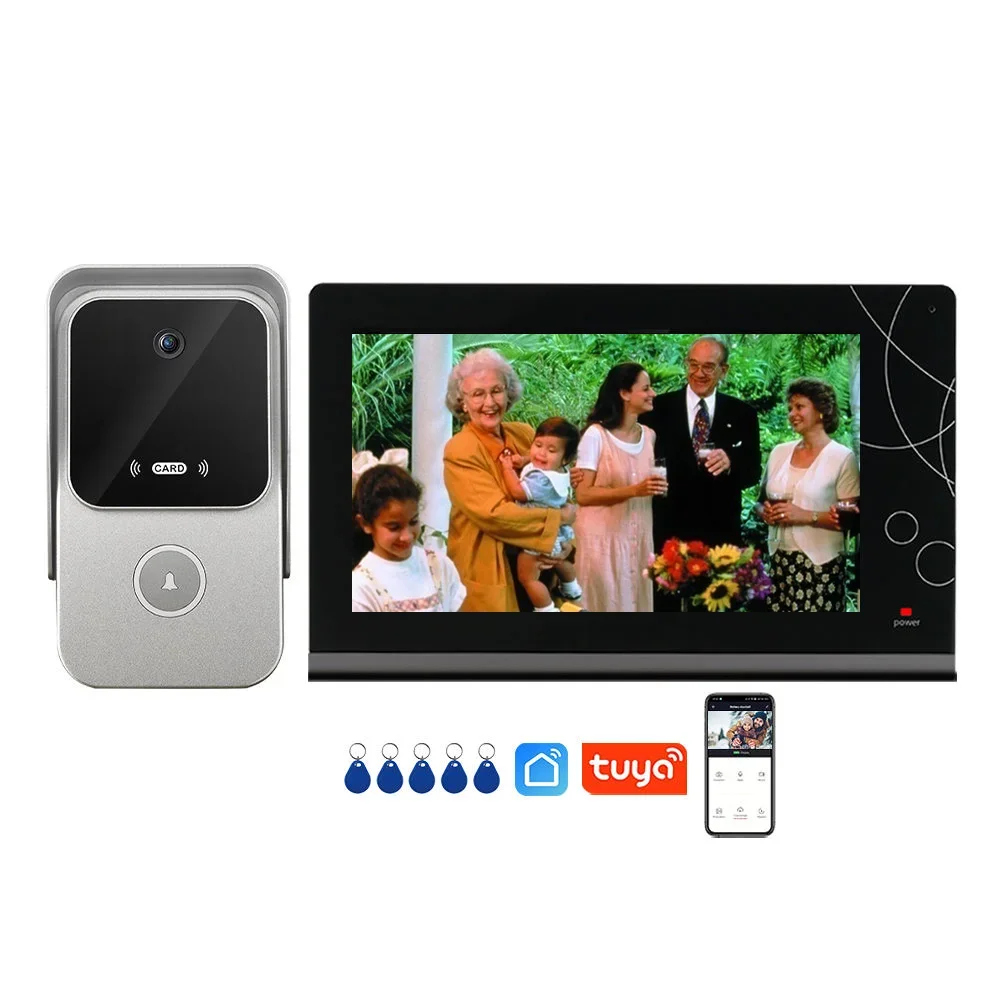 

2-Wire Night Vision Smart video intercom 7 Inch Screen Home Video Intercom For Villa