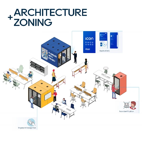 Hooqu وحدات مشتركة الخصوصية الصوتية المحمول المنقولة الصمت عازلة للصوت كشك الهاتف 2 شخص مكتب القرون