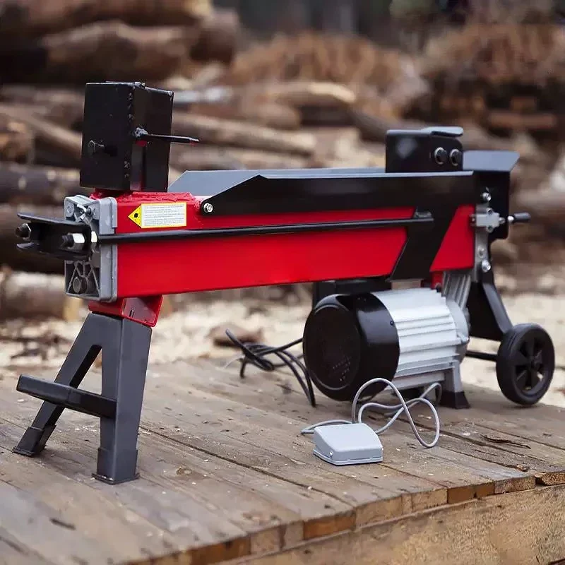 Divisor de toras elétrico, divisor de toras hidráulico de 4 toneladas, divisor de toras elétrico de 800 unidades/h, divisor de madeira de 2000 W-2200 W, horizontal